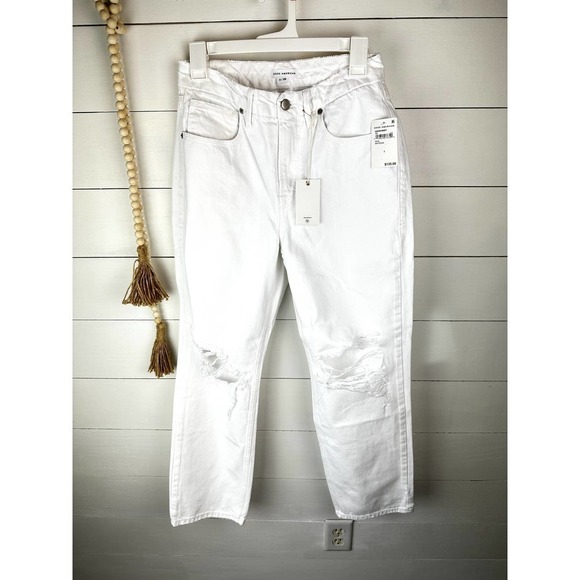 Good American Denim - NWT Good American 90's Duster High waist jean White sz 2